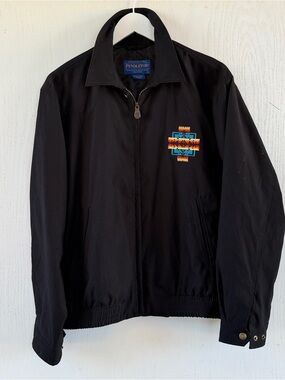 Pendleton Southwest Zip Harrington Bomber Jacket Men’s L Black